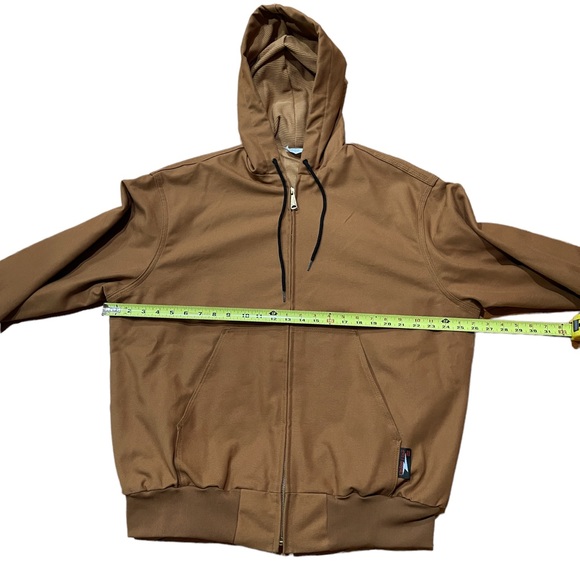 Vintage Union Line Mens Canvas Shop Hoodie Work Wear Jacket sz L Union Made USA - Picture 4 of 8